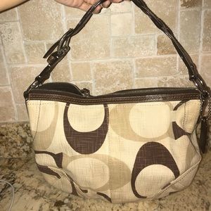 Canvas Coach hobo bag